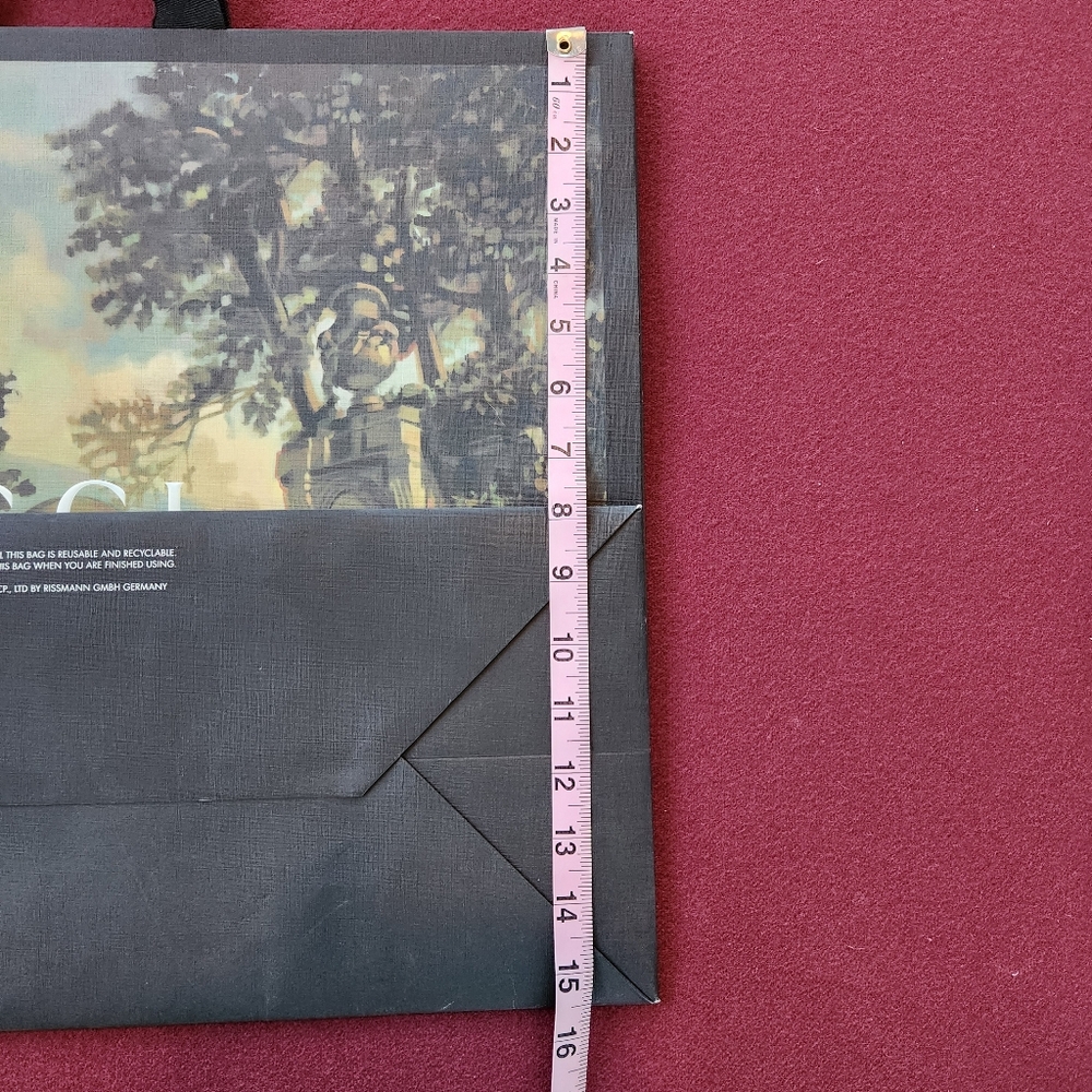 GUCCI Scenic Garden EMPTY Paper Shopping Bag - Picture 6 of 9